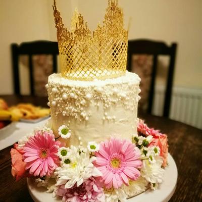 Flowers and sugar crown - Cake by Mar  Roz