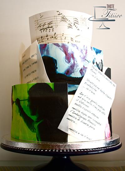 A painter, a poet, music, love. - Cake by Torte Titiioo