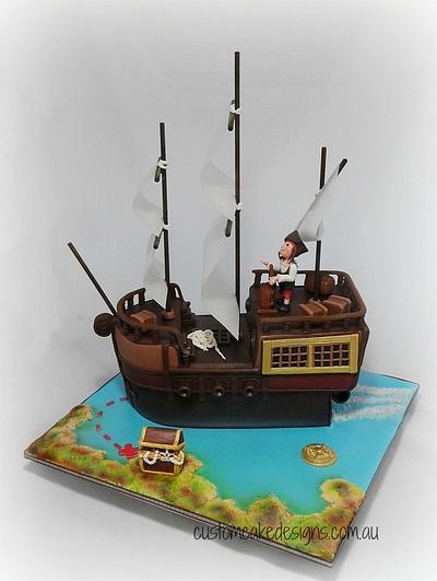 Girls Pirate Ship Cake - Cake by Custom Cake Designs