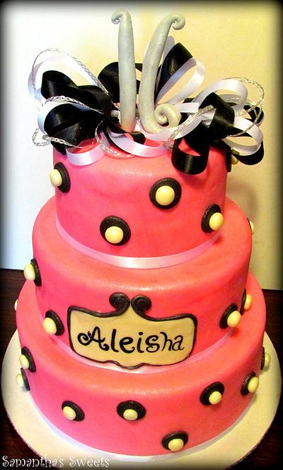 Sweet 16 in Pink! - Cake by Samantha Eyth