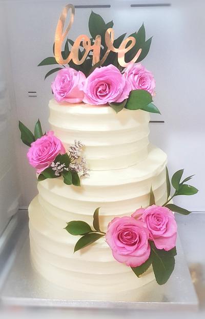Simple Wedding Cake - Cake by Sweet Frank's