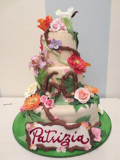 Blooming garden cake - Cake by SweetMamaMilano