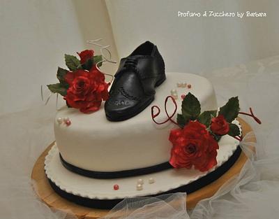 Tango cake ... red passion - Cake by Barbara Mazzotta