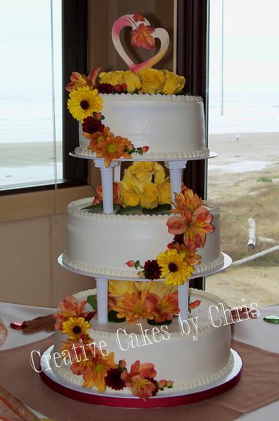 Fall Wedding - Cake by Creative Cakes by Chris