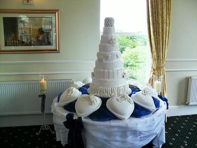 Ben and Donna's 18 tier wedding cake , - Cake by sugarcraft 