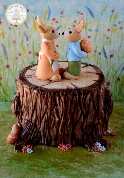 A Painted Easter - Easter Bunny Surprise - Cake by Sugarpatch Cakes