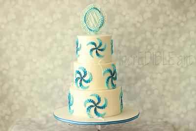 "Ocean Blue"-Engagement Cake - Cake by Rumana Jaseel