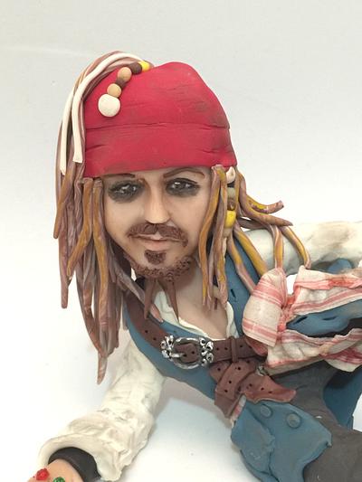 Jack Sparrow - Cake by Trish Barber