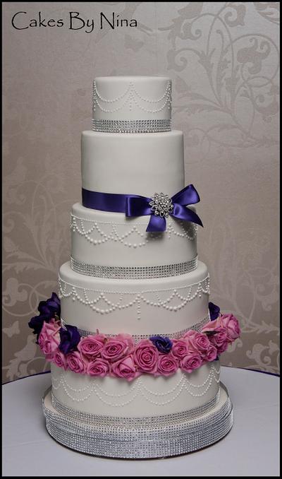 Roses and Diamonds - Cake by Cakes by Nina Camberley