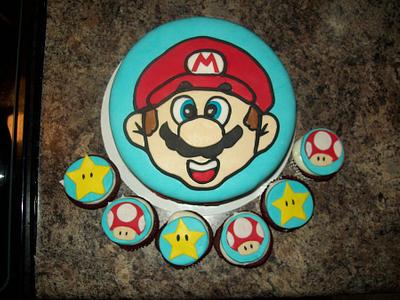Mario Birthday cake!! - Cake by Brandie Evans