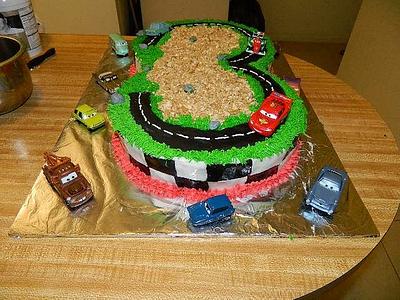 Race car cake  - Cake by maribel