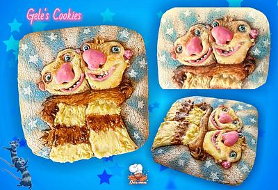Crash & Eddie Ice age  - Cake by Gele's Cookies