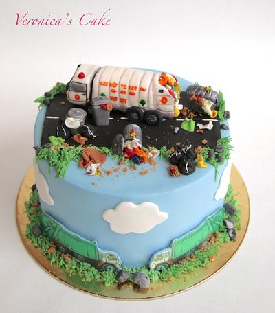 Garbage truck cake - Cake by Veronica22