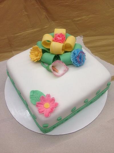 Spring Flowers - Cake by Sandra Andrade