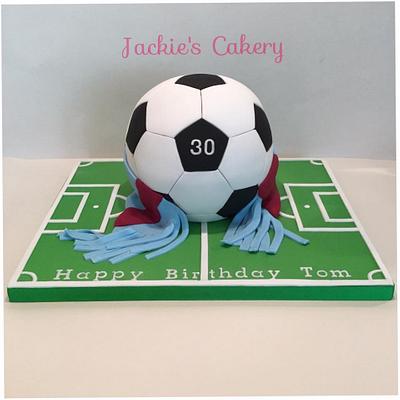 West Ham Football  - Cake by Jackie's Cakery 
