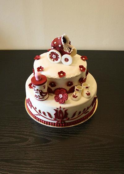 Christening  - Cake by Rozy