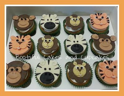 jungle animal cupcakes - Cake by bootifulcakes