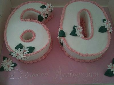 60th daisy cake  - Cake by Adelicious_cake