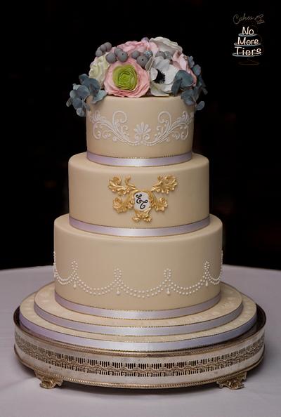 A winter wedding in Yorkshire - Cake by Cakes By No More Tiers (Fiona Brook)