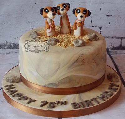 Meerkats - Cake by kerrycakesnewcastle