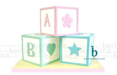 Baby Blocks - Cake by Berliosca Cake Boutique