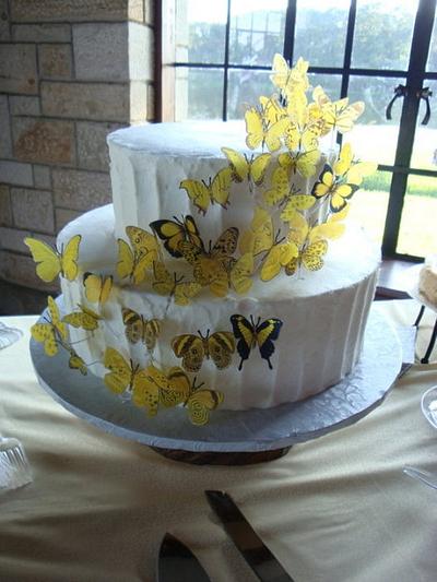 Butterfly wedding - Cake by SweetdesignsbyJesica