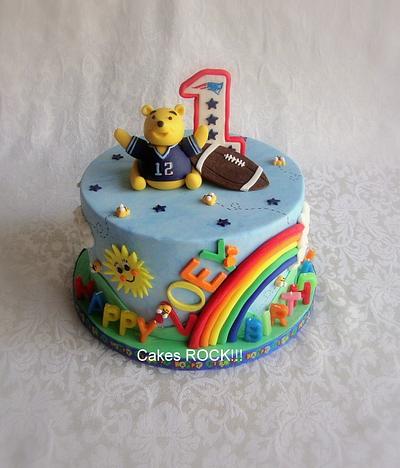 "Pooh Brady" First Birthday - Cake by Cakes ROCK!!!  