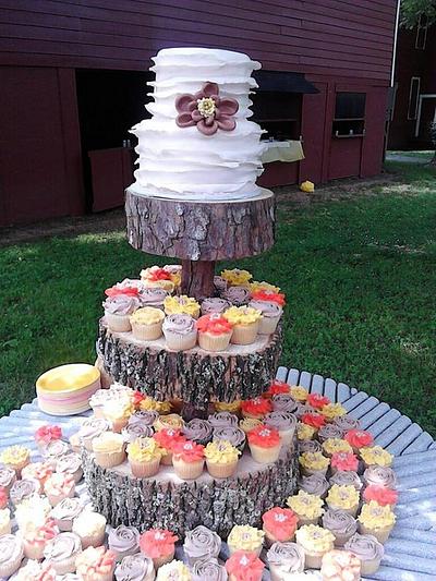 Rustic Ruffled Barn Wedding - Cake by K Blake Jordan