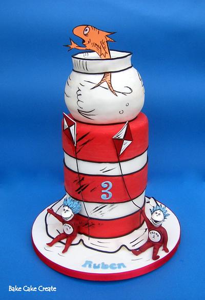 Cat in the Hat and Thing 1 & 2 - Cake by Karen Geraghty