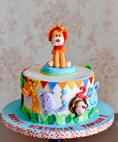 Jungle theme  - Cake by Somoshree Khandekar 