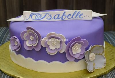 Purple Flowers - Cake by Art Piece Cakes