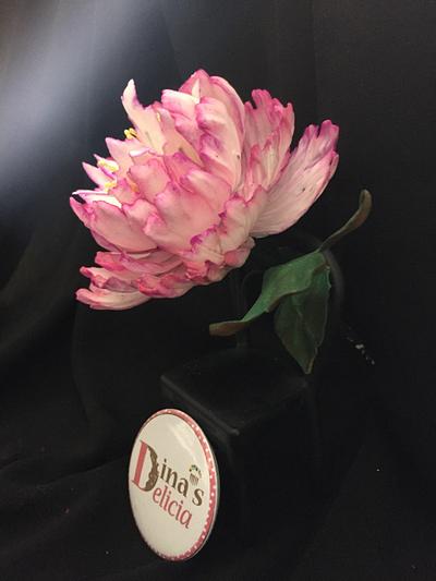 Peony flower  - Cake by Dinadiab