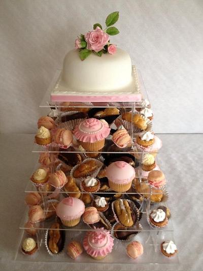 Birthday cake and dessert tower - Cake by Claire's Cakes and Bakes
