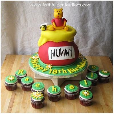 Winnie the Pooh and his "Hunny pot" - Cake by Tasha Faith