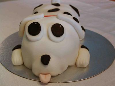 Spotty dog, Dalmation cake - Cake by Rachel