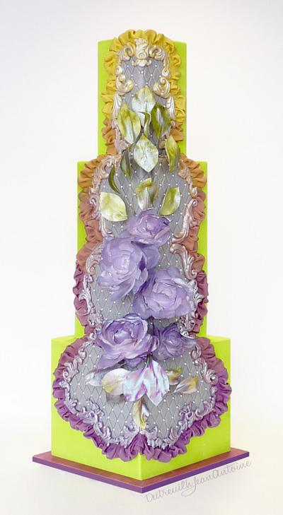 Colorful Burlesque Frame - Cake by Dutreuilh Jean-Antoine