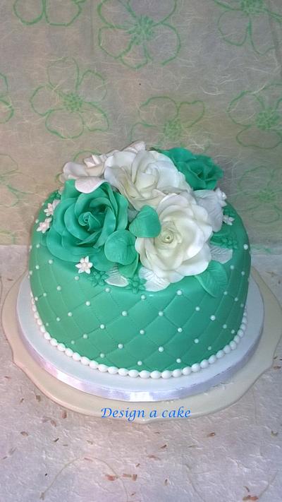 green roses - Cake by Alessandra