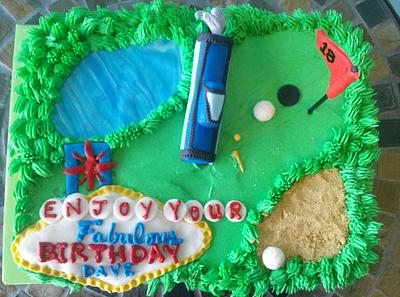 vegas golfing trip  - Cake by KarenCakes