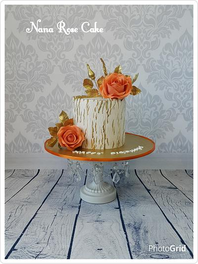 Orange flower Cake  - Cake by Nana Rose Cake 