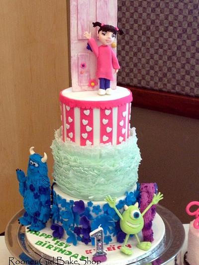 Monster's Inc 1st Birthday - Cake by Maria @ RooneyGirl BakeShop