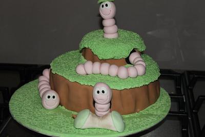 Worms in your cake! - Cake by Emma's Cakes and Bake