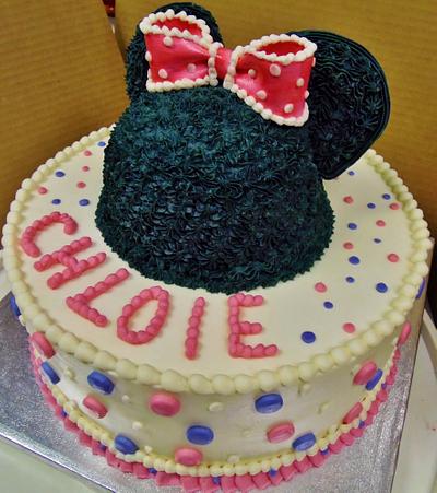 Buttercream Minnie Mouse - Cake by Nancys Fancys Cakes & Catering (Nancy Goolsby)