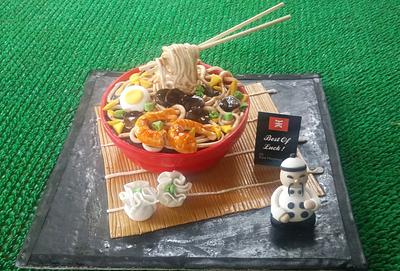 Noodle Soupbowl Cake - Cake by NikiG
