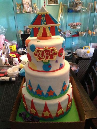 All Aboard for Noah  - Cake by Caroline Diaz 