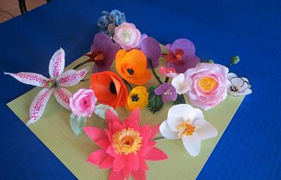 Wafer paper garden - Cake by Maty Sweet's Designs