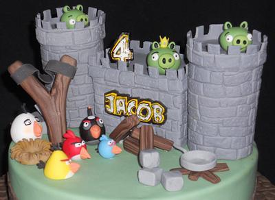 Jacob's Angry Birds! - Cake by Cindy Underwood