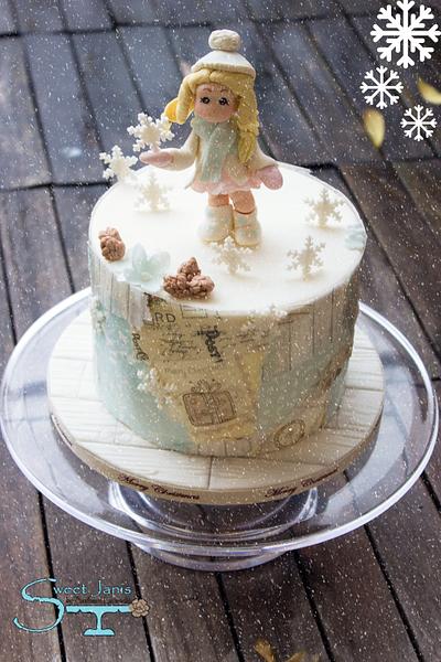 Let it snow..let it snow..let it snow - Cake by Sweet Janis