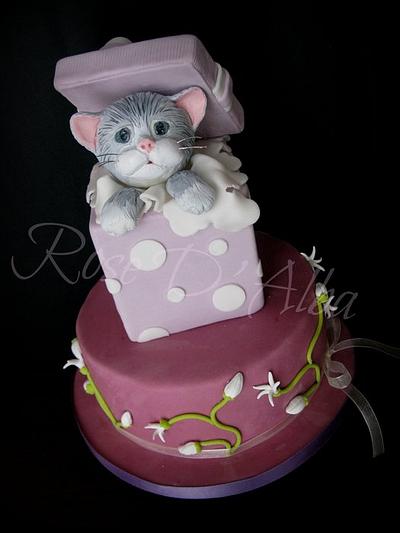 Little cat cake - Cake by Rose D' Alba cake designer