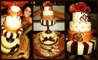 Romantically Rustic Wedding Cake - Cake by Tyla Mann
