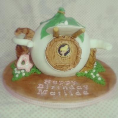 Tinkerbell Teapot House - Cake by mrsmerrymaker